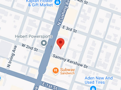 Map to Cushing Location